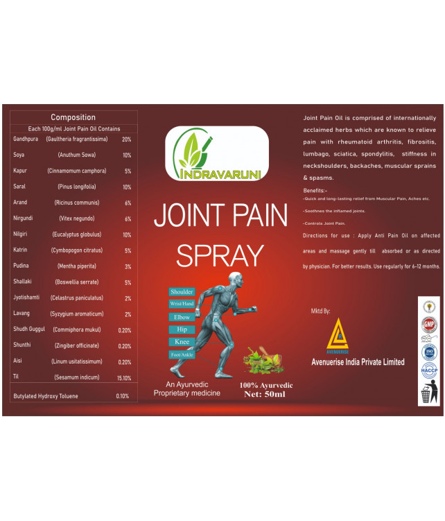 Joint pain oil